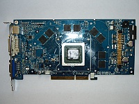 Видеокарта GeForse 6800GT со снятым штатным охлаждением