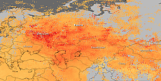 Угарный газ на Западной части России, 1-8 августа 2010