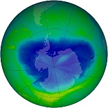 Озоновая дыра над Антарктикой 2010