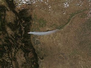 Огонь в каньоне Fourmile, 6 сентября 2010...