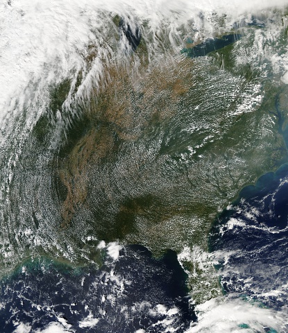Облака Высокого давления, Восточное США, 23 сентября 2010