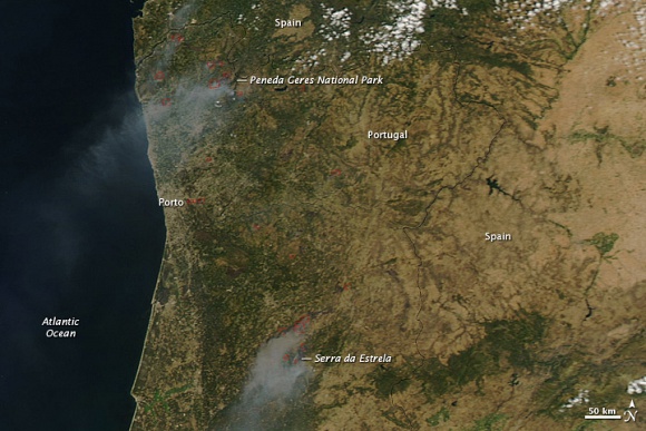 Пожары в Португалии, 13 августа 2010