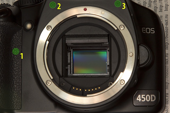 Удаление IR (инфракрасного) фильтра из Canon 450d-2