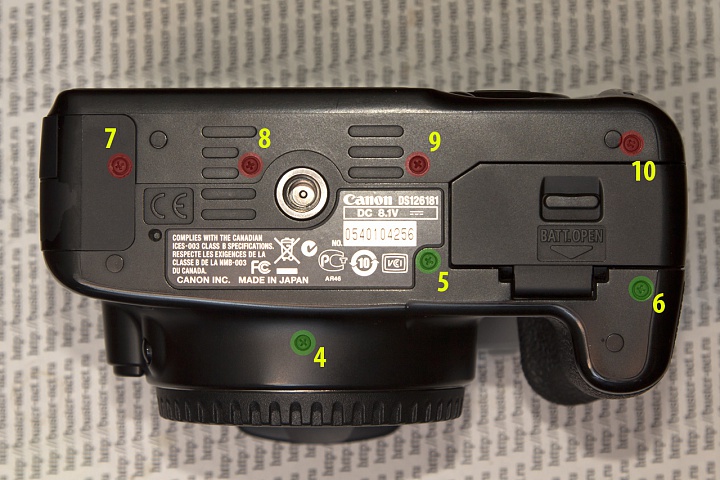 Удаление IR (инфракрасного) фильтра из Canon 450d-3 Удаление IR (инфракрасного) фильтра из Canon 450d-3